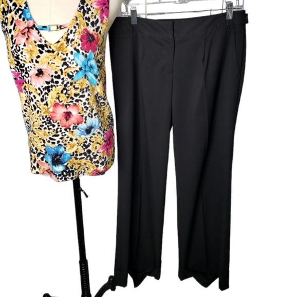 Trina Turk Cropped Cuffed Casual Career Modern Pants 6 - Picture 5 of 13